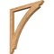Ekena Millwork Thorton Slat Smooth Bracket, Western Red Cedar, 3 1/2"W x 44"D x 48"H BKT04X44X48THR06SWR - alternate 1